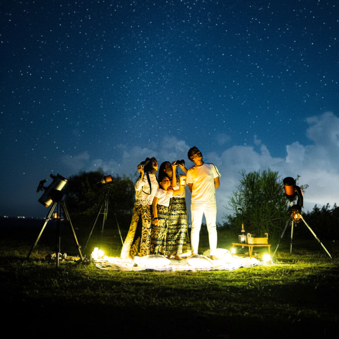 Kids' first telescope night